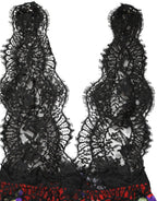 Dolce & Gabbana Multicolor Floral Lace Short Mini Sleeveless Dress