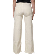 R13 Mid Waisted Bootcut Tattered Denim Trouser Jeans