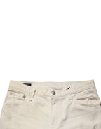 R13 Mid Waisted Bootcut Tattered Denim Trouser Jeans