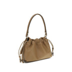 Fendi Beige Lamb Ovis Aries Aries Shoulder Bag