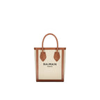 Balmain Brown Cotton Tote Bag