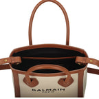 Balmain Brown Cotton Tote Bag