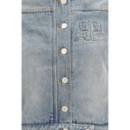 Courrèges Blue Cotton Denim Jacket