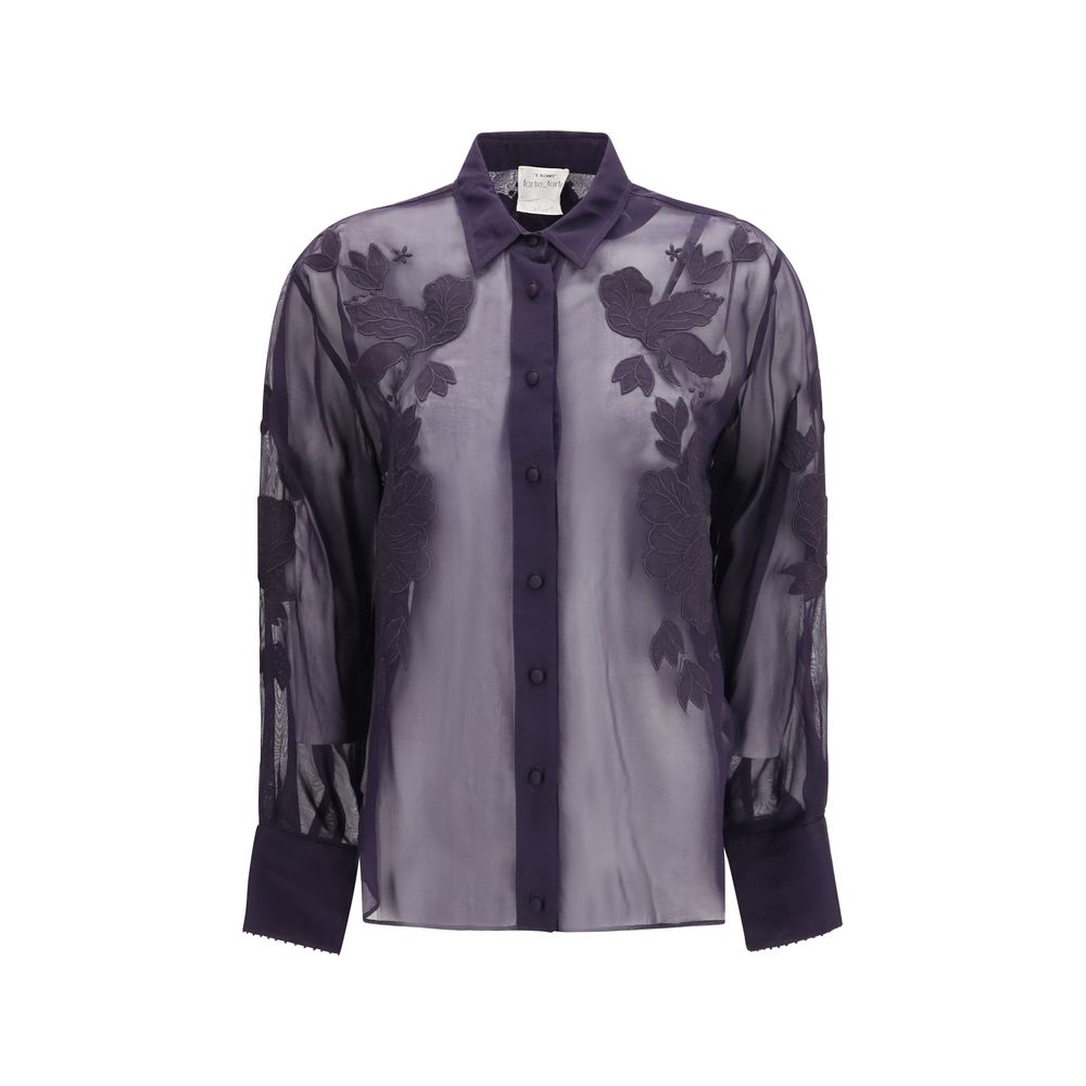 Forte_Forte Blue Viscose Blouse