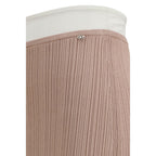 Diesel Multicolor Viscose Midi Skirt