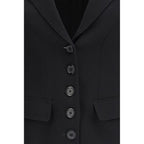 Dolce & Gabbana Black Fleece Wool Jacket