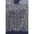 Brunello Cucinelli Blue Silk Polo Shirt