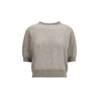 Brunello Cucinelli Brown Cotton Sweatshirt