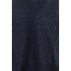 Brunello Cucinelli Blue Linen T-Shirt