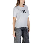 Karl Lagerfeld White Cotton T-Shirt