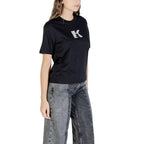 Karl Lagerfeld Black Cotton T-Shirt