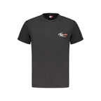 Tommy Hilfiger Black Cotton Men T-Shirt