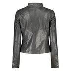 Desigual Nero Poliuretano Women's Jacket