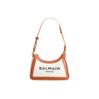 Balmain Brown Cotton Shoulder Bag