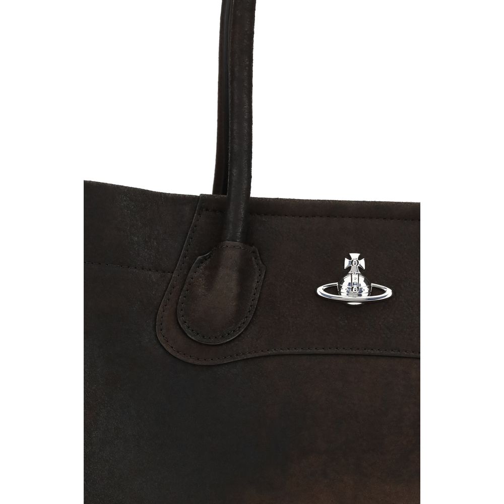 Vivienne Westwood Brown Lamb Ovis Aries Aries Shoulder Bag