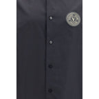 Versace Jeans Black Cotton Shortsleeve Shirt