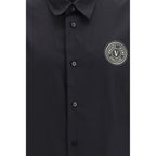 Versace Jeans Black Cotton Dress Shirt