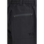 Y-3 Black Cotton Bermuda Shorts