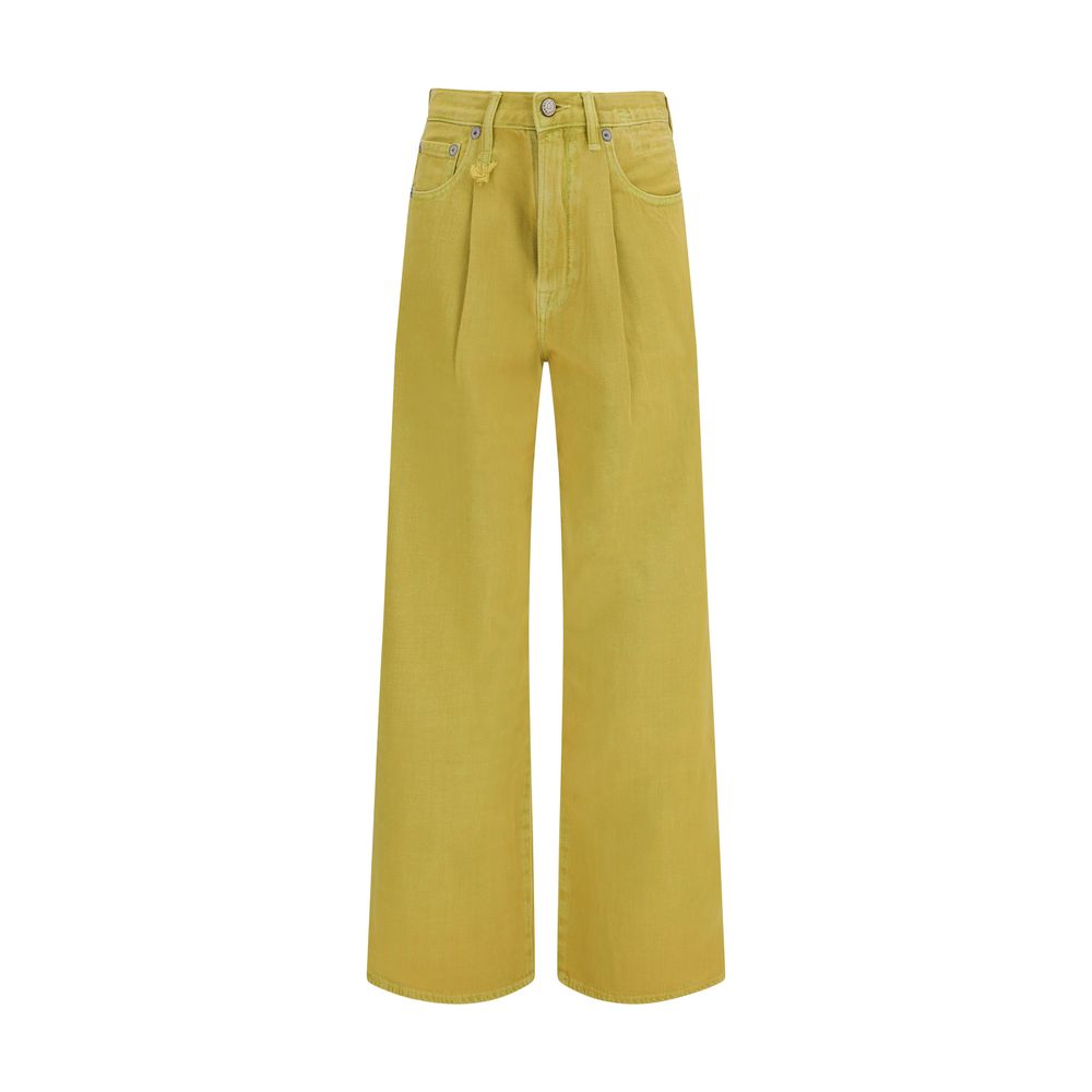 R13 Bicolor Cotton Jeans Denim