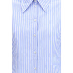 PINKO Blue Cotton Pattern Shirt