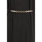 PINKO Black Acetate Casual Dress