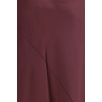 PINKO Bordeaux Marabou Casual Dress