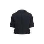 Khaite Black Polyester Biker Jacket