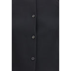 Khaite Black Polyester Biker Jacket