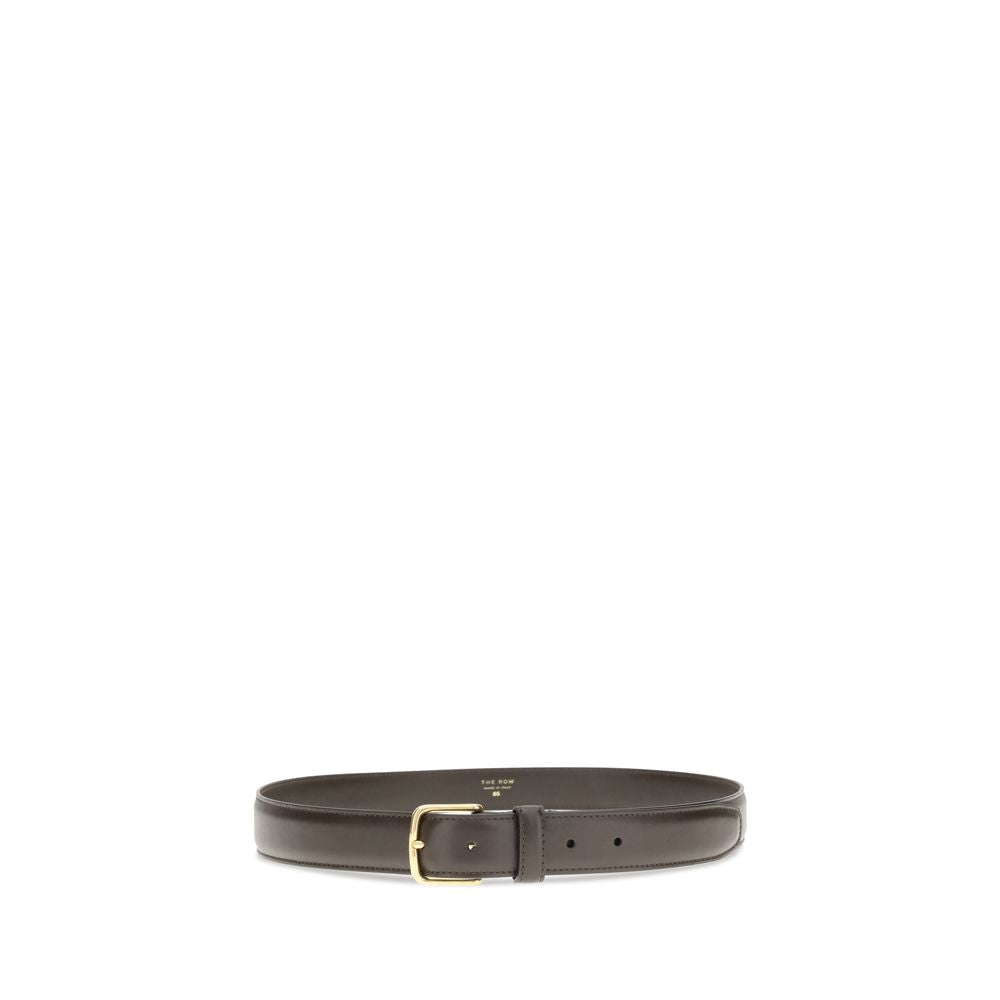The Row Brown Calf Leather Bos Taurus Regular Belt
