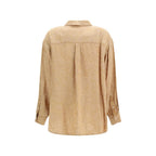 R13 Orange Viscose Pattern Shirt