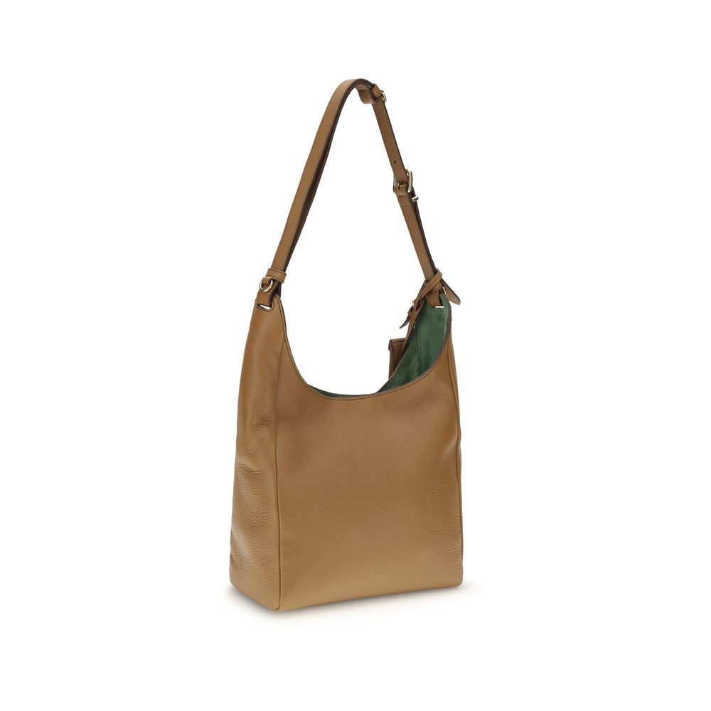 Miu Miu Beige Calf Leather Bos Taurus Shoulder Bag