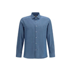 Brooksfield Blue Cotton Shirt