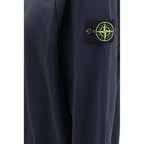 Stone Island Blue Cotton Sweatshirt