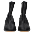 Casadei Black Leather Ankle Boots