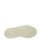Casadei Beige Leather Chunky Sneakers