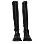 Stuart Weitzman Black Leather Over The Knee