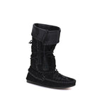 Isabel Marant Black Calf Leather Bos Taurus Lace-Up Boots