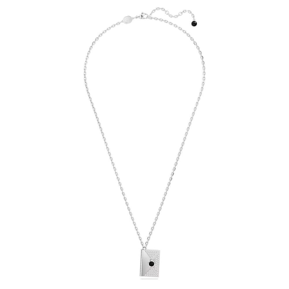 Swarovski Gray Stainless Steel Necklace