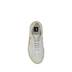 Veja White Calf Leather Bos Taurus Low Top Sneakers