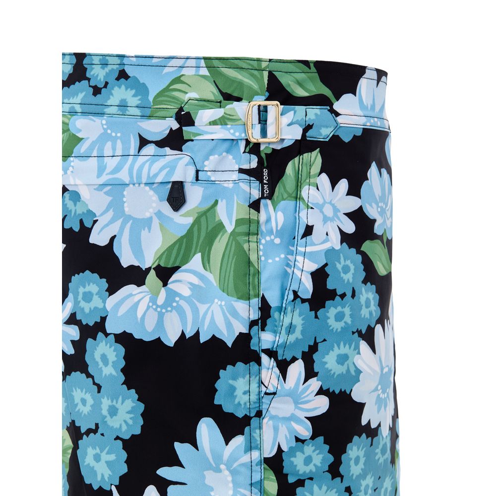 Tom Ford Blue Polyamide Swim Shorts