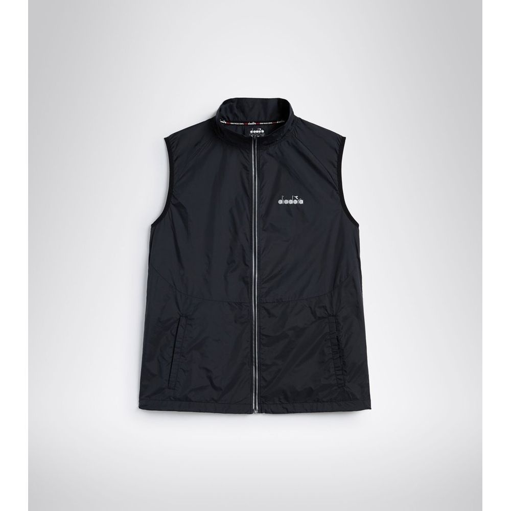 Diadora Black Polyamide Waistcoat