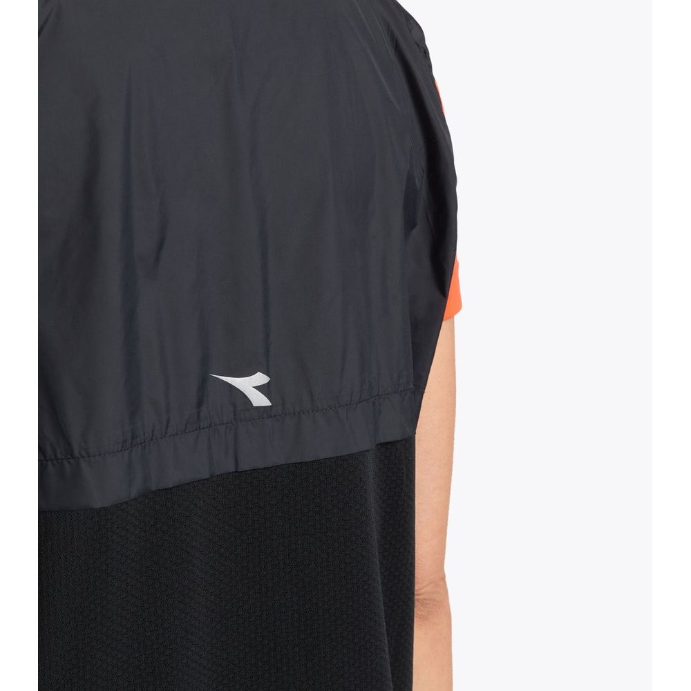 Diadora Black Polyamide Waistcoat