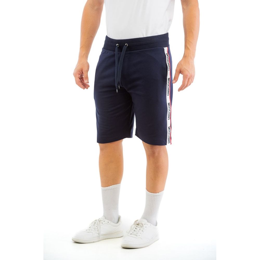 Moschino Blue Cotton Bermuda Shorts