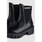 Patrizia Pepe Black Calfskin Ankle Boots