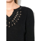 Gas Black Polyacrylic Sweatshirt
