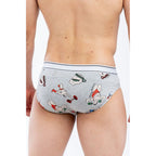 Moschino Gray Cotton Briefs