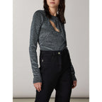 Patrizia Pepe Gold Polyester Bodysuit