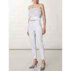 Patrizia Pepe White Polyester Casual Pants