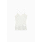 Patrizia Pepe Bicolor Polyester Tank Tops