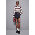 Patrizia Pepe Bicolor Cotton Long Sleeve T-Shirt